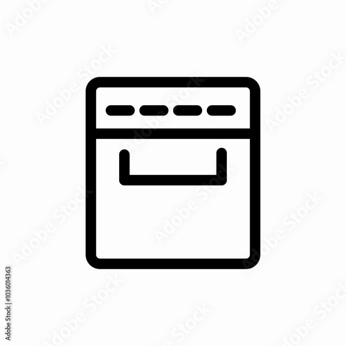 dish washer icon sign vector