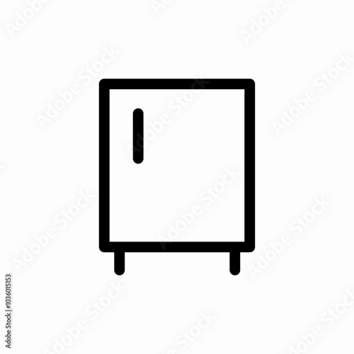 refrigirator fridge icon sign vector