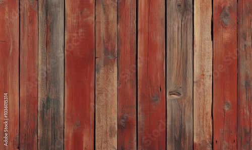 Seamless wood texture background. Tileable rustic redwood hardwood floor planks illustration render, perfect for flatlays and backdrops photo