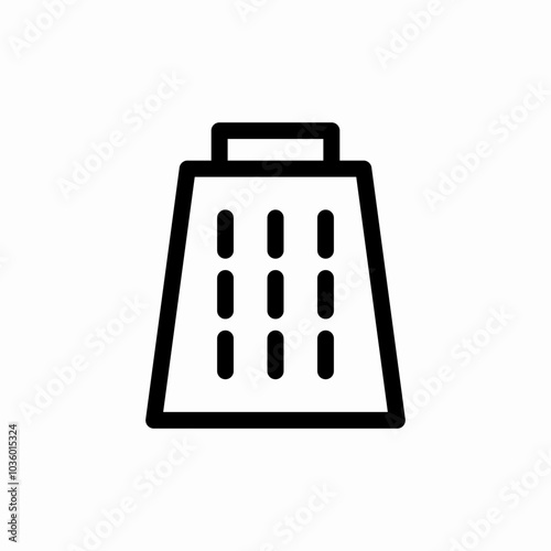 vegetable grater icon sign vector
