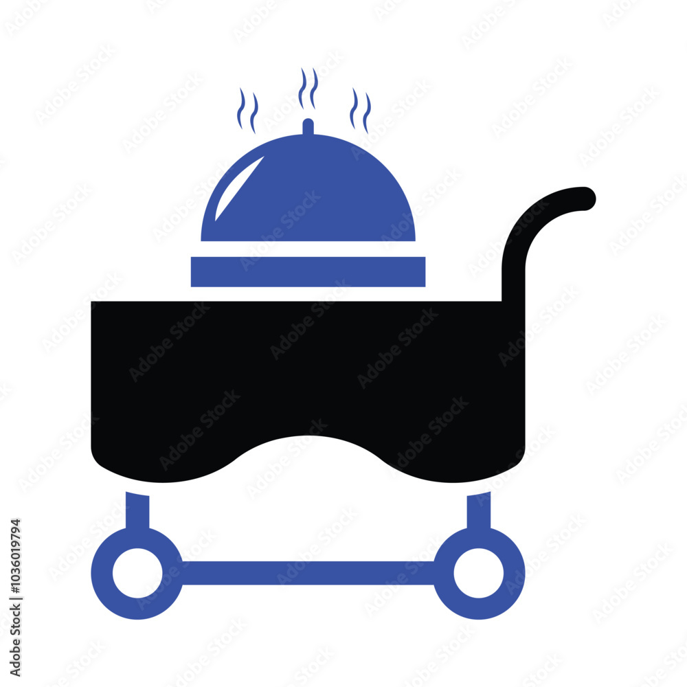 Room Service Trolley Icon Room Service Trolley Icon
