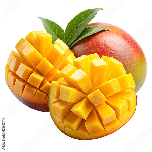 mango with slices