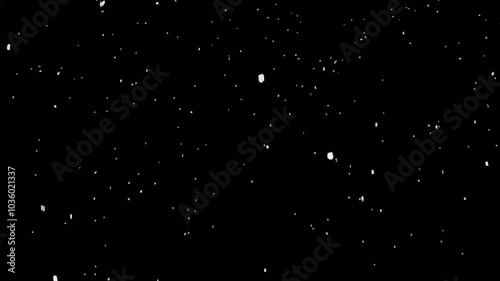 Falling snow, created in ProRes4444 with alpha channel. Instantly overlay on top of your wintery footage.