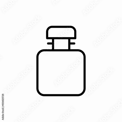 bottle perfume icon sign vector