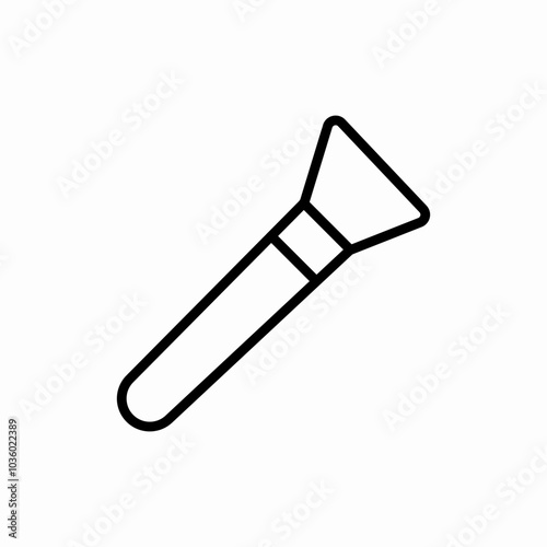 makeup brush icon sign vector