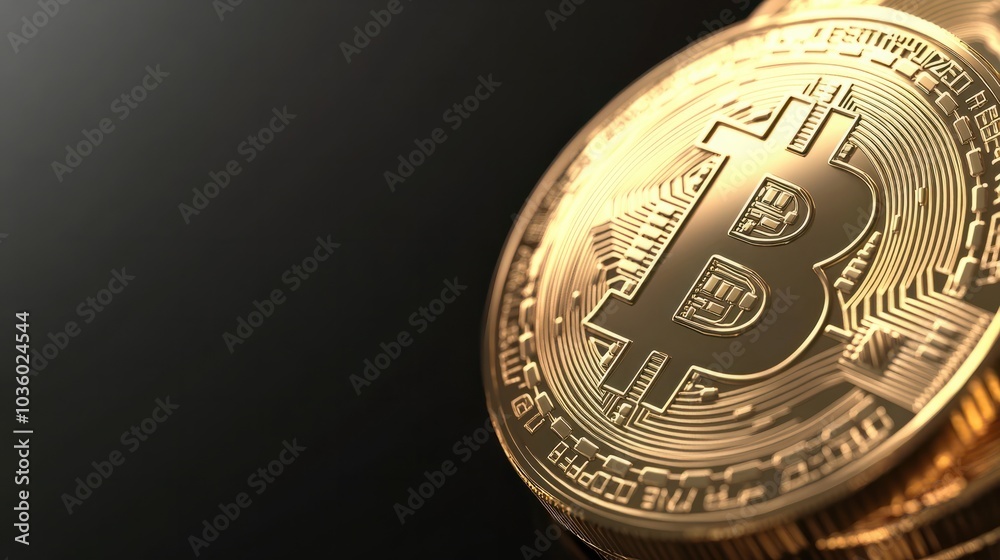 United States crypto assets. Crypto currency, gold bitcoin, BTC, close-up. Bitcoin coins on black background. Legalization of cryptocurrencies. United States crypto assets. Crypto currency, gold bitcoin, BTC, close-up. Bitcoin coins on black background. Legalization of cryptocurrencies.