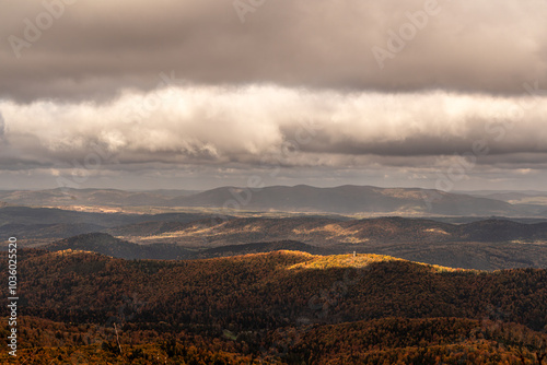 Bieszczady , jesień, góry