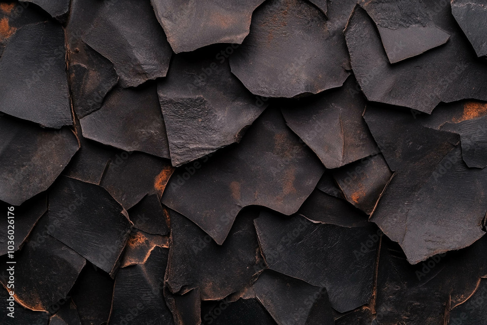 Textured Dark Surface with Irregular Shapes Textured Dark Surface with Irregular Shapes