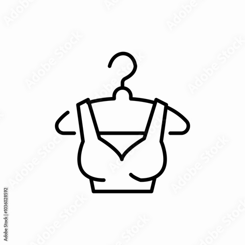 bra bustier icon sign vector