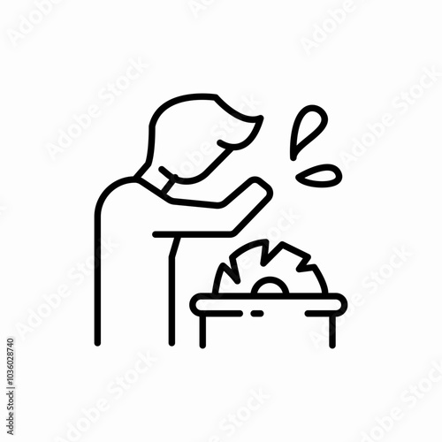 cut off his hand icon sign vector