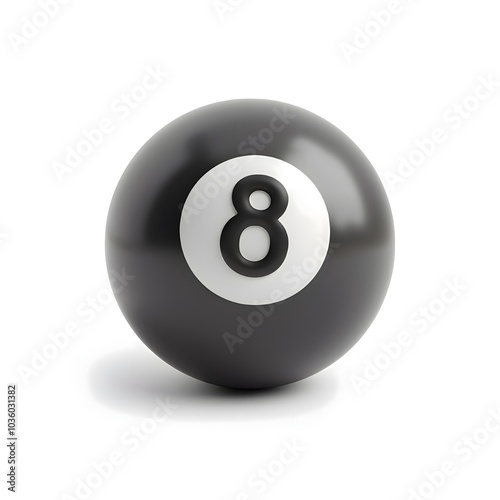 Black 8-Ball from Billiards  photo