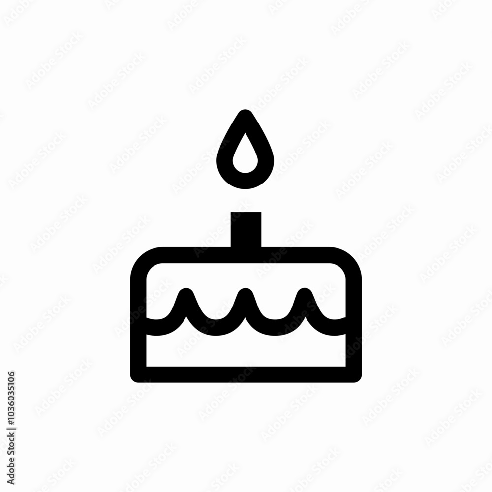 birthday cake icon sign vector birthday cake icon sign vector
