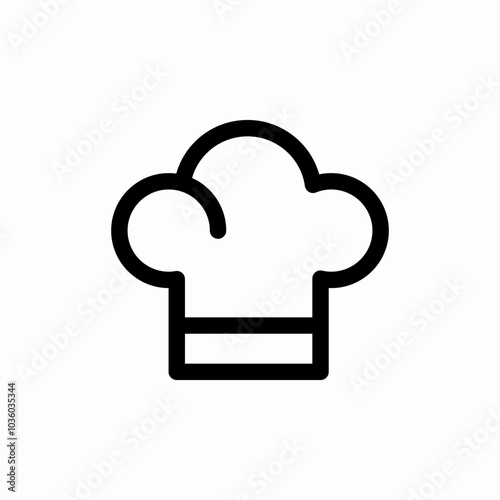 chef hat icon sign vector