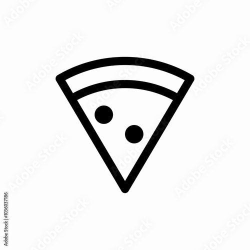 pizza slice icon sign vector