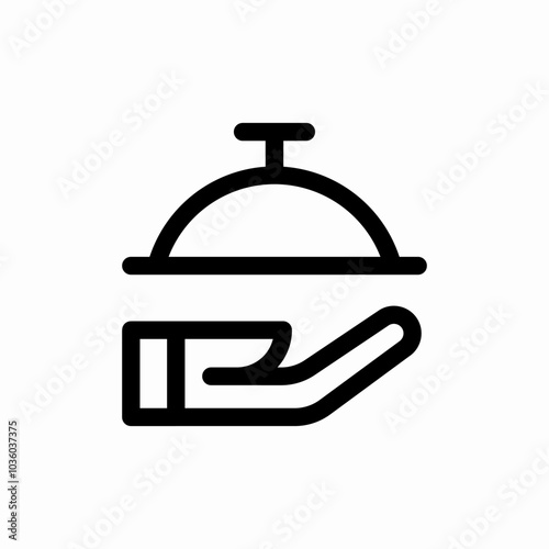 serving food icon sign vector