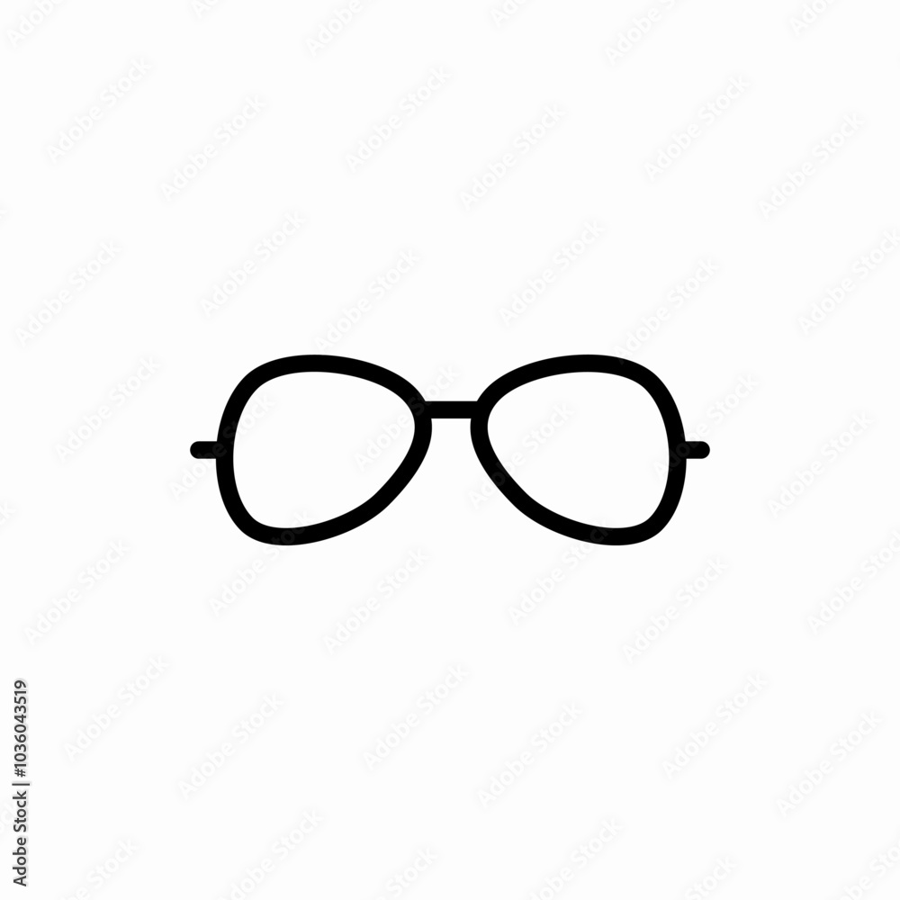 Fototapeta premium glasses optical icon sign vector