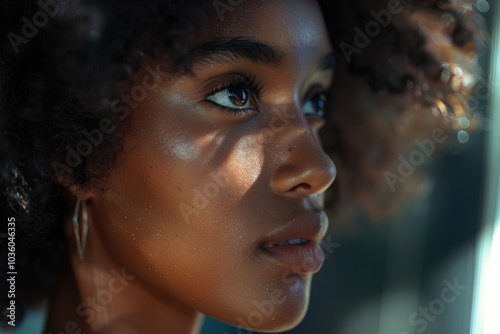 black womans portrait closeup