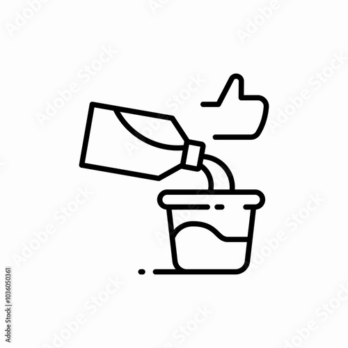 gargle mouthwash icon sign vector
