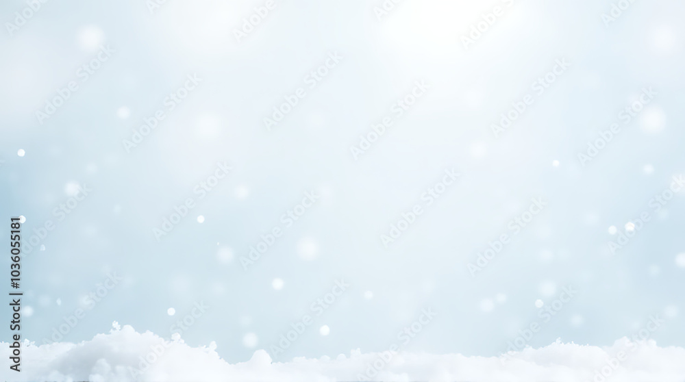 snowflakes fall white backdrop soft blue hues serene winter scene featuring small snowdrifts snowflakes fall white backdrop soft blue hues serene winter scene featuring small snowdrifts