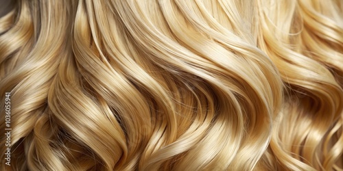 Close-Up of Wavy Blonde Hair, Texture, Beauty, Shine, Haircare, blond hair, hair texture