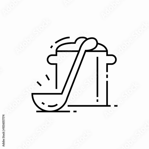 cooking pot icon sign vector