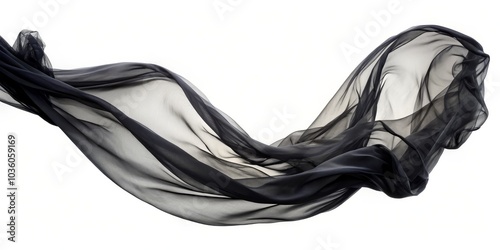 Flowing Black Chiffon Fabric, Fabric Texture, Sheer Fabric, Photography, Silk, Drape