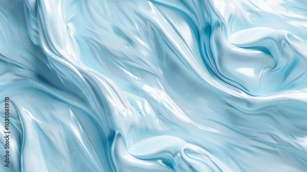 Cosmetic cream texture background. Moisturizer, lotion smudged. Light blue color creamy skincare product strokes closeup Cosmetic cream texture background. Moisturizer, lotion smudged. Light blue color creamy skincare product strokes closeup