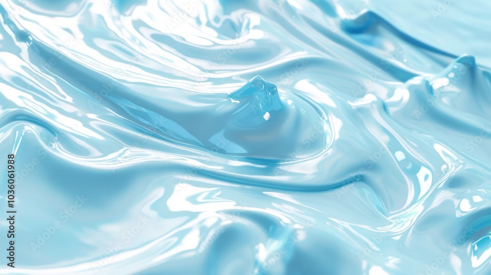 Cosmetic cream texture background. Moisturizer, lotion smudged. Light blue color creamy skincare product strokes closeup Cosmetic cream texture background. Moisturizer, lotion smudged. Light blue color creamy skincare product strokes closeup