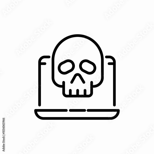 computer virus attack icon sign vector