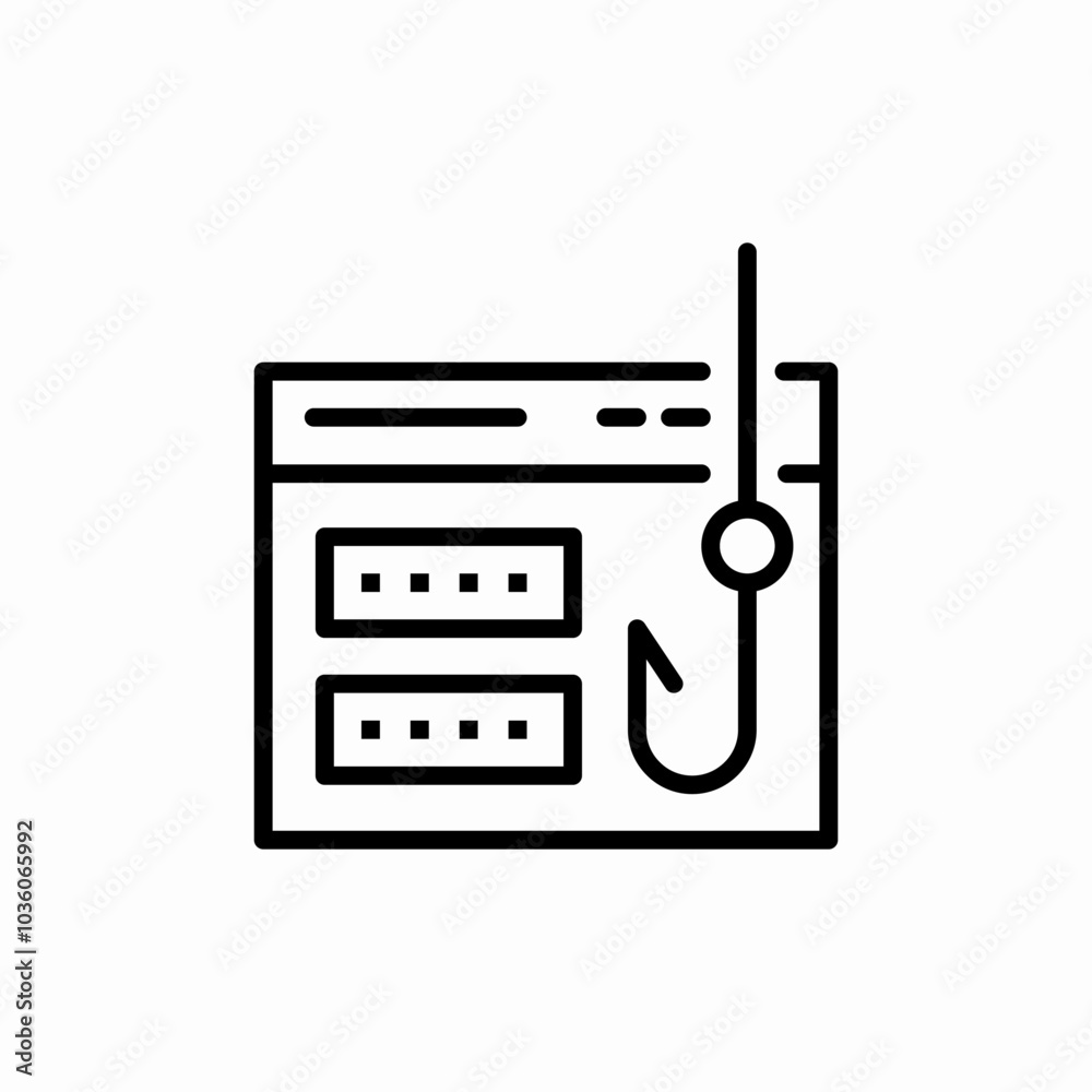 password fishing icon sign vector password fishing icon sign vector