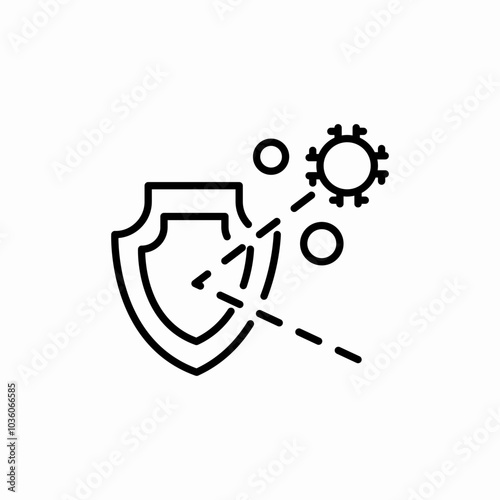 virus disease protection icon sign vector