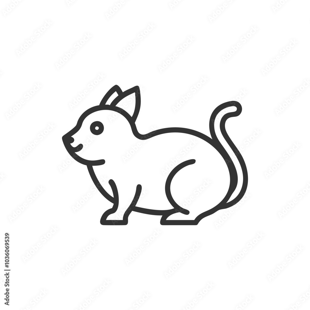 Obraz premium Vector black silhouette illustration set of wild forest animals