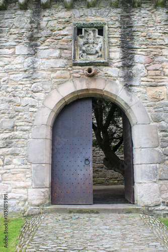 Walls and steps of the old castle