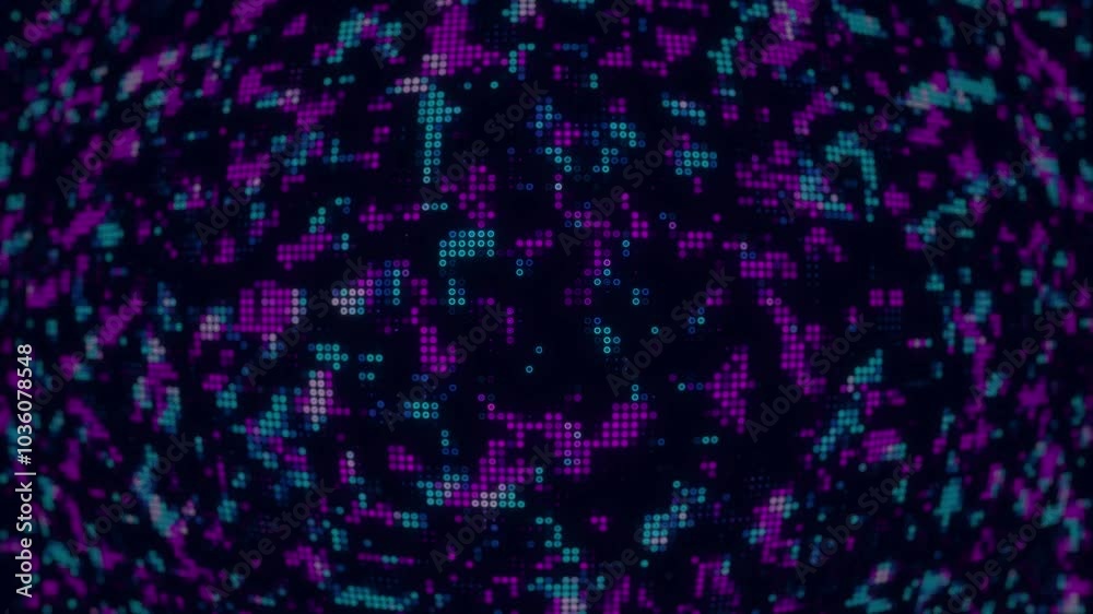 Abstract digital technology matrix background Computer. 4K. Abstract digital technology matrix background Computer. 4K.