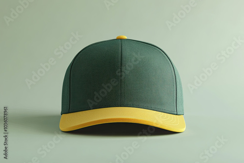Snapback Mockup, high-end and customizable with realistic high-resolution rendering, ideal for branding, fashion design, and streetwear presentations, AI Generative