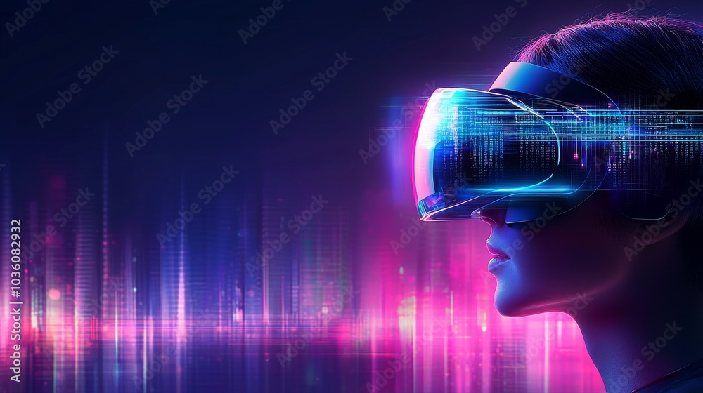 An engineer immersed in a VR simulation in a detailed frontal view An engineer immersed in a VR simulation in a detailed frontal view
