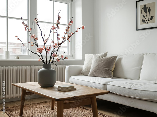 modern living room with sofa