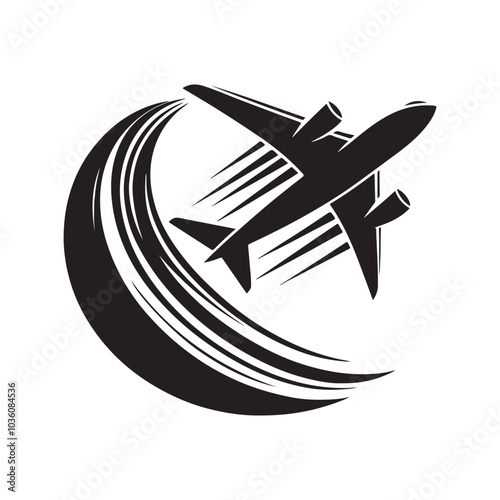 Professional Airplane Silhouette Vector Illustrations for Print and Web Use