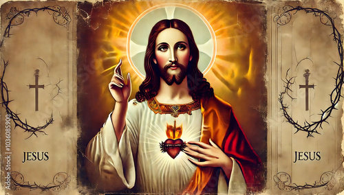 Sagrado Coração de Jesus - Coração de Jesus - Jesus Cristo - Devoção ao Sagrado Coração