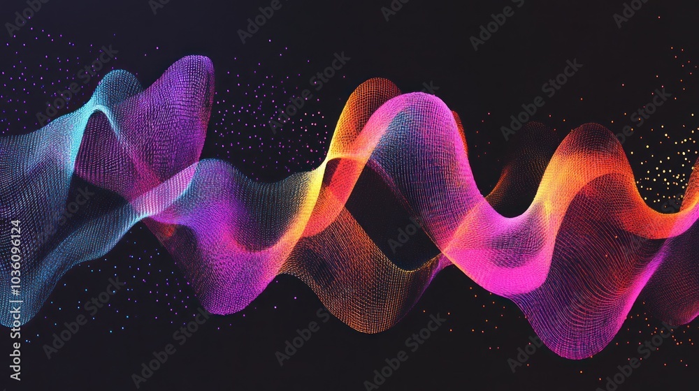 Obraz premium Abstract Colorful Wave Design