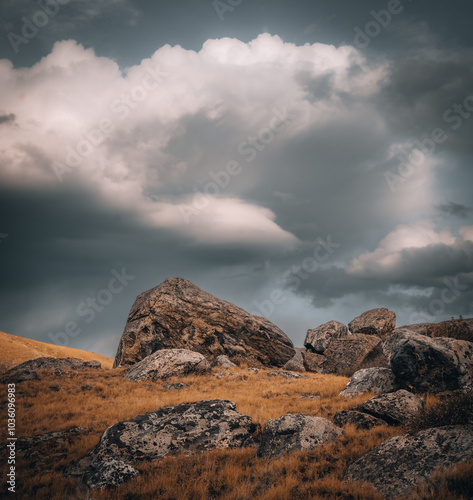 Clouds over the mountains