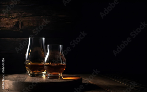 Whisky Bottle Mockup, high-end and customizable with realistic high-resolution rendering, ideal for branding, packaging design, and premium presentations, AI Generative