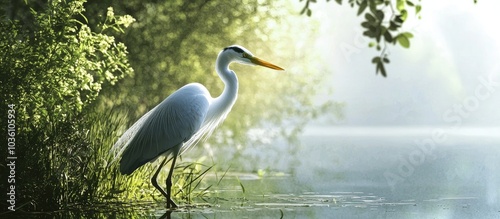 Heron Natural Background photo