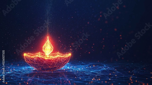Diwali festival, technology company, celebration background