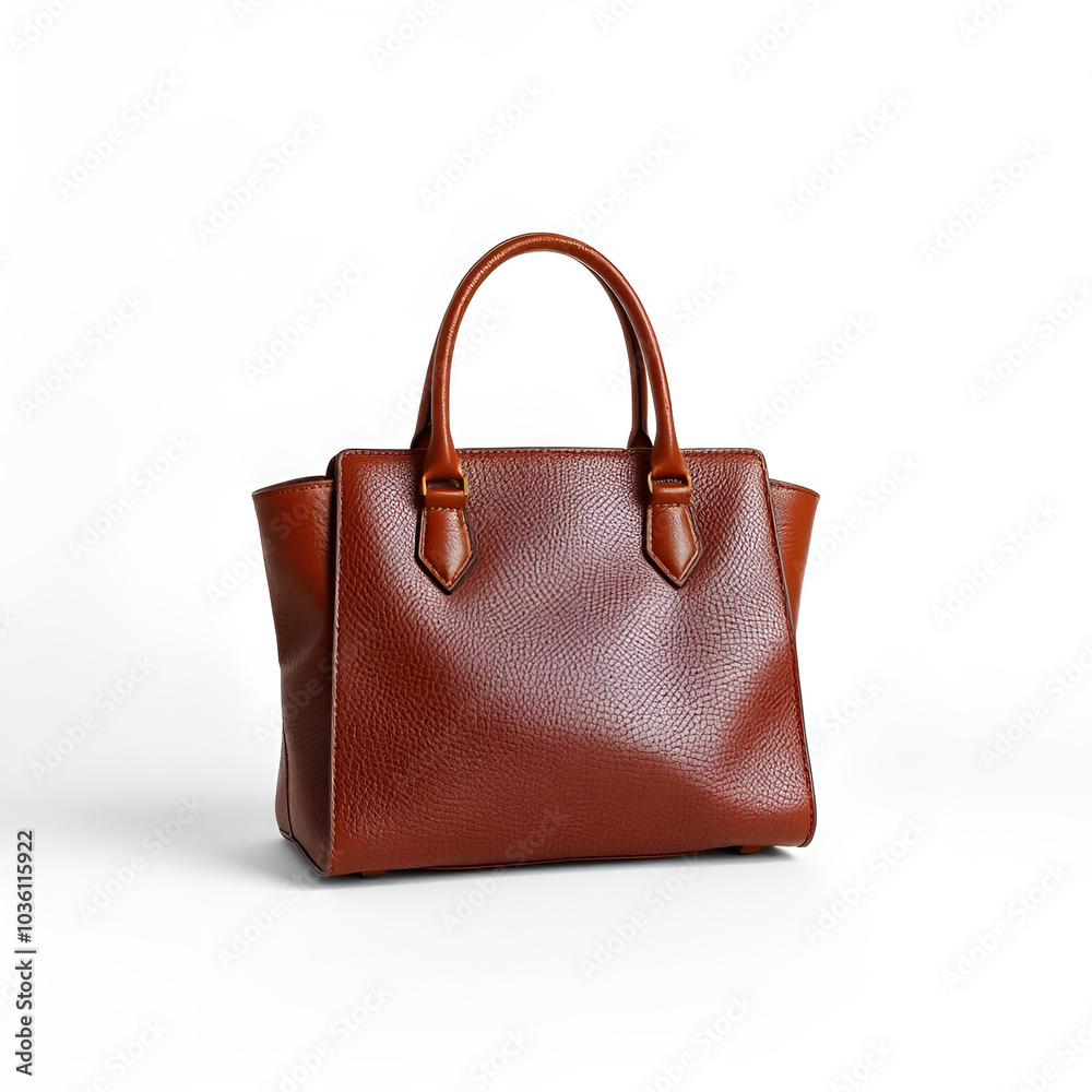 luxury leather handbag on minimal background luxury leather handbag on minimal background