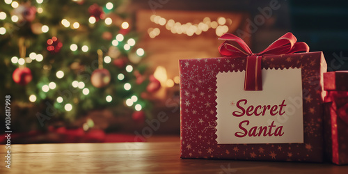 A gift on a table with the words 