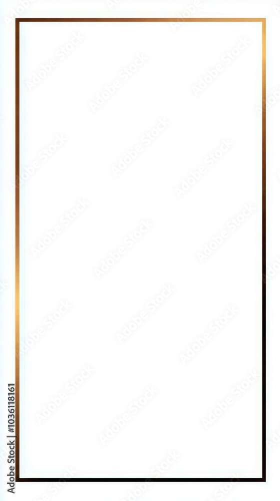 Simple Border Template with Thin Gold Frame, Space for Copy Simple Border Template with Thin Gold Frame, Space for Copy