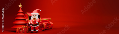Santa Claus Character holdi...