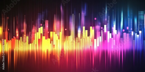 Creative sound wave background in a format