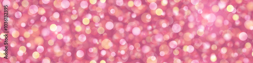 Pink pearlescent sweet bg with sparkly sequins as a seamless pattern. Glitter neon bokeh abstract wallpaper. Fantasy festive vector illustration with gradient mesh and overlay effects